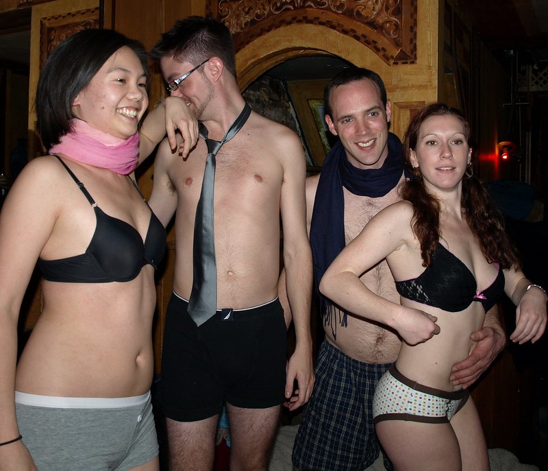 No pants 2K9: at some point, it also become no shirts day!…