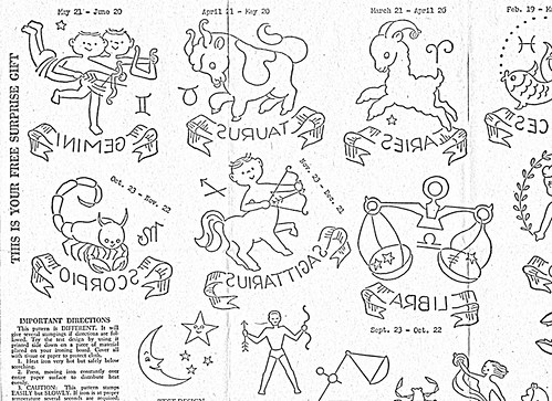 cute vintage horoscope signs | by lucky lisp