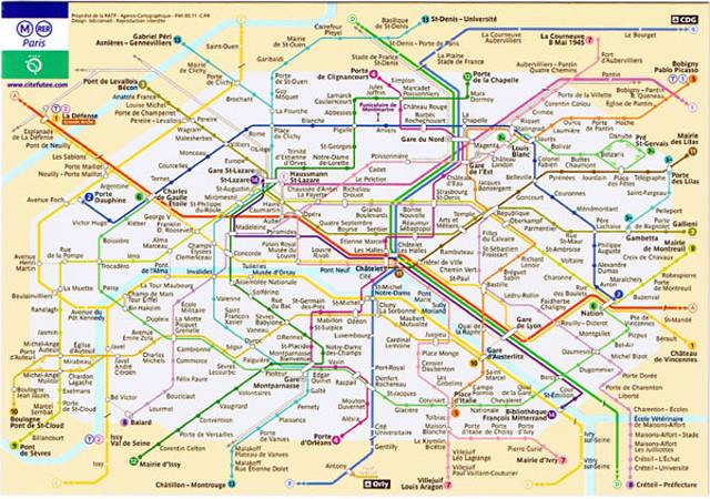 Paris Metro Map Postcard 2001 | Editions A. Leconte | kotarana | Flickr