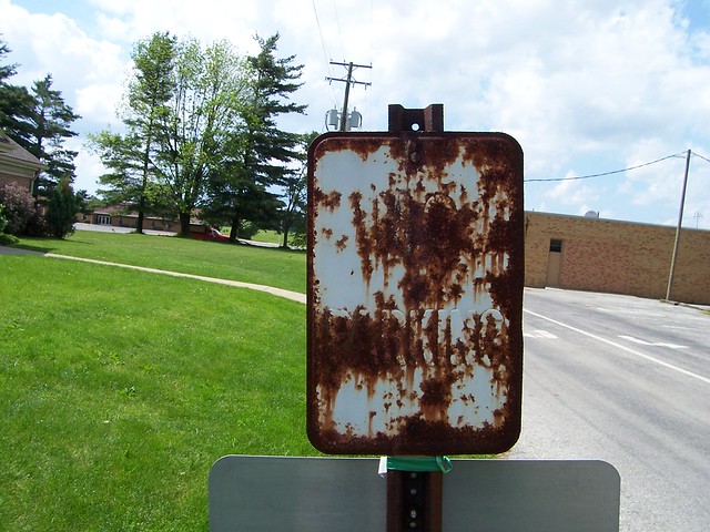 Rusty No Parking Sign #2