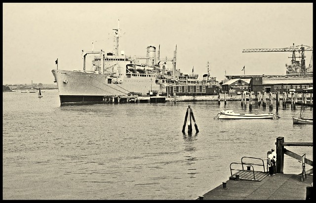 RFA Stromness in Portsmouth 1982