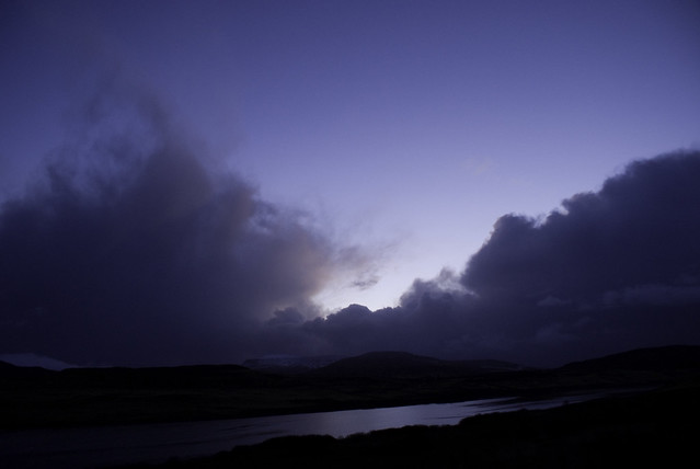 A cold, pale January Dawn at Bernisdale, Isle of Skye