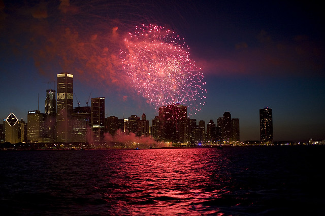 July 4th Fireworks in Chicago