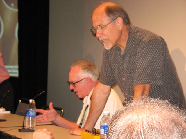 Tom Oberheim & Dave Smith (standing)