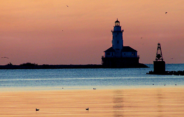 Early Light at Lake Michigan Lighthouse