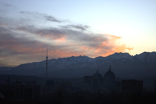 mountains shan kazakhstan almaty tien