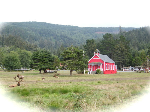 Lil' Red School House in Orick, Ca.