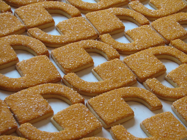 Orange Apostrophe Cookies
