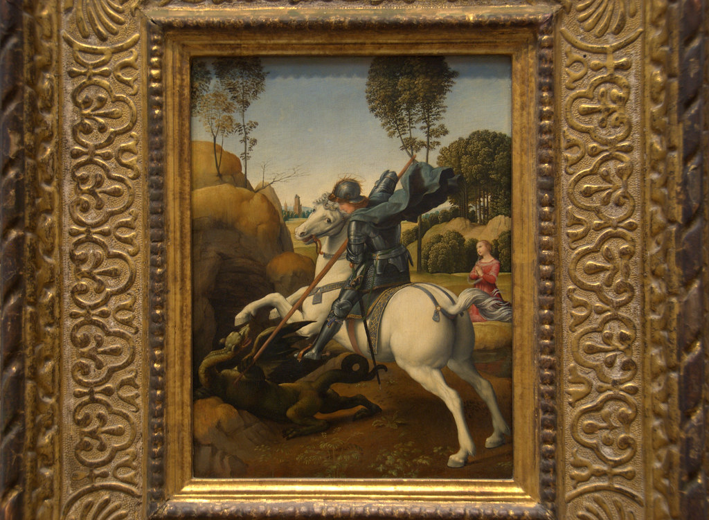 St. George Raphael St. George and the Dragon, Raphael, 1506, National Gallery… | Flickr