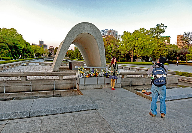 Japan 2015. Hiroshima Peace Park. Life stronger than War.