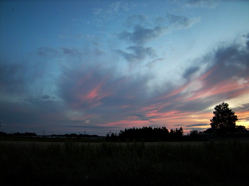 sunset clouds zachód słońca chmury niebo kalisz zagorzynek