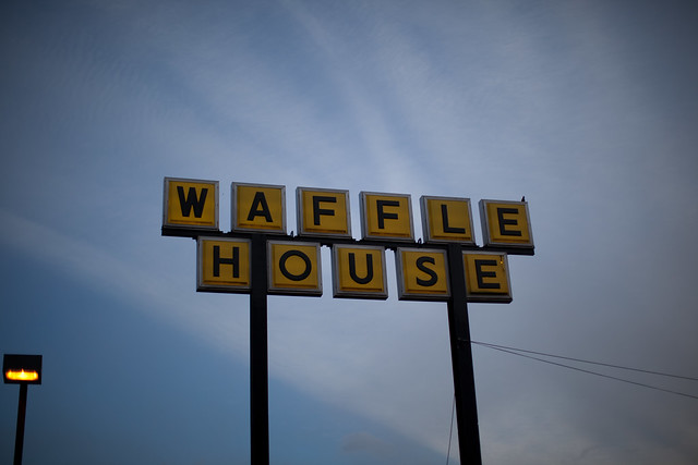 Signs on a Road Trip across the US: Waffle House