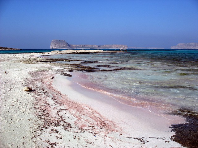PInkish and normal sand
