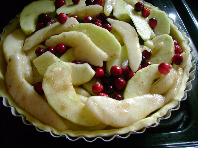 Apple Pear Cranberry Tart