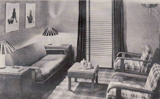 BH&G - Dec. 1935 -- Russell Wright Living Room