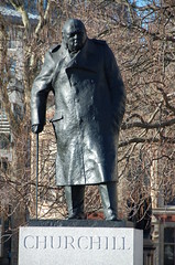 Statue of Sir Winston Churchill in Parliament Square