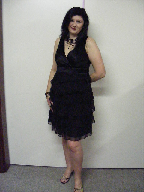 Me in my party dress