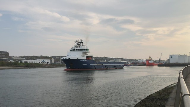 Aberdeen Harbour Scotland - April 2019