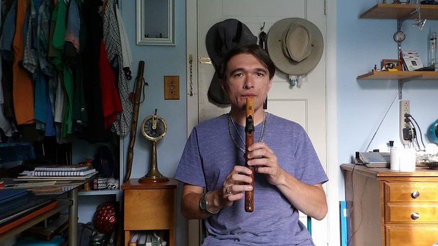 Playing My Native American Style Flute