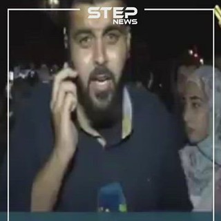 متظاهر يطلب راقصة على الهواء بقناة المنار التابعة لحزب الله