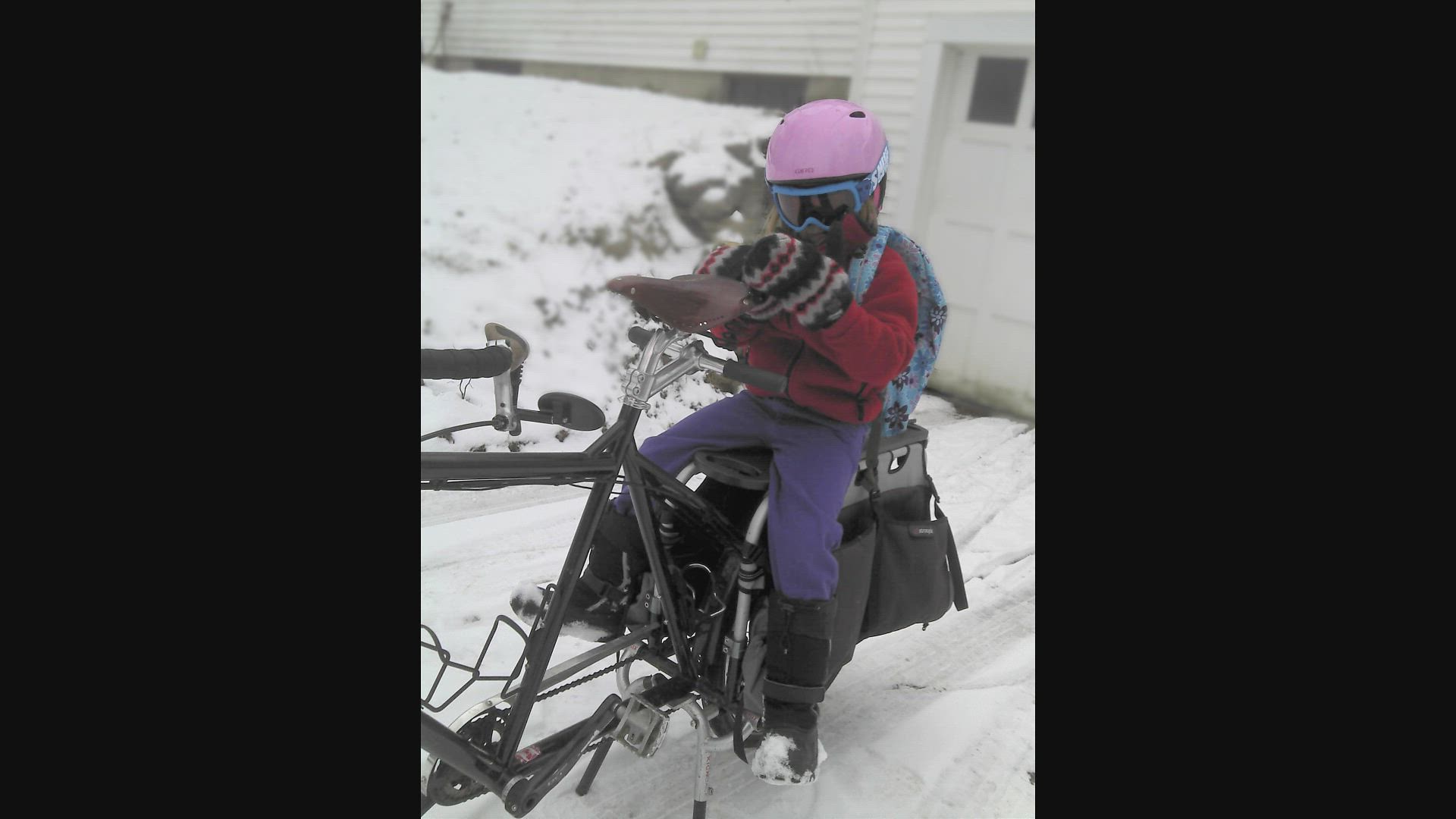 Winter bike commuting with kids