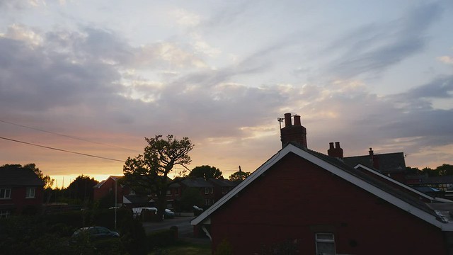 Sunset from the Upstairs Window