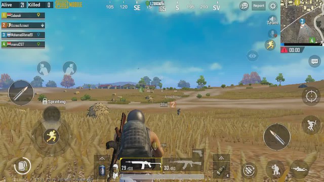 Full Equiped Squad In Pubg Mobile Game