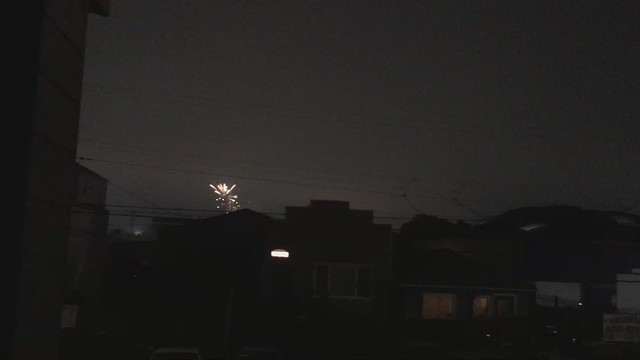 Fireworks from the backyard