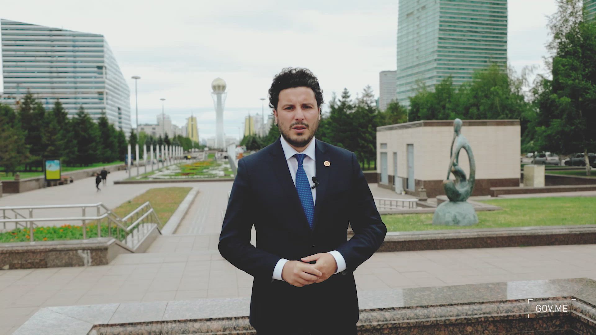 Dritan Abazović - video poruka sa službene posjete Nur-Sultanu, glavnom gradu Republike Kazahstan