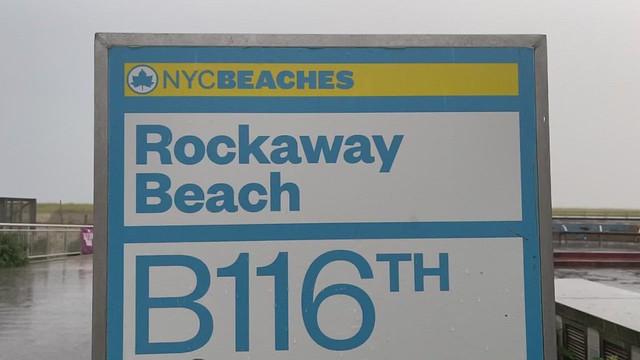 Hurricane Henri August 21st 2021 7:15 pm Rockaway Beach peninsula of Long Island NY USA 🇺🇸 Atlantic Ocean beach NYC storm surge area weather video