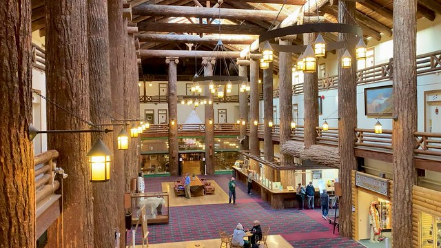 Lobby, Glacier Park Lodge, East Glacier, MT
