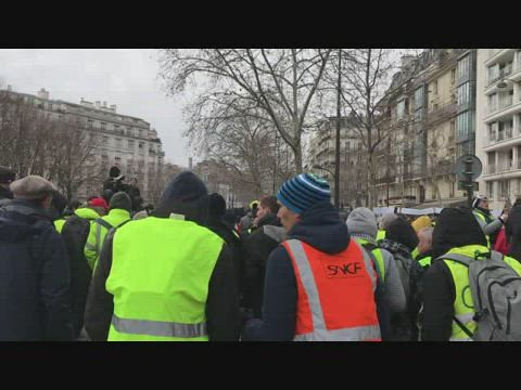 2019.01.19. [4] The first anniversary of the French Yellow vest movement Live video 法国黄马甲运动一周年现场视频-1