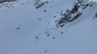 Second lap on the upper part of the Circus Couloir