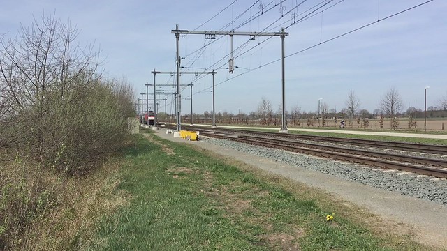 Short Speedy Mixed Freight Train at Gekkengraaf near Sevenum the Netherlands 11.4.2022