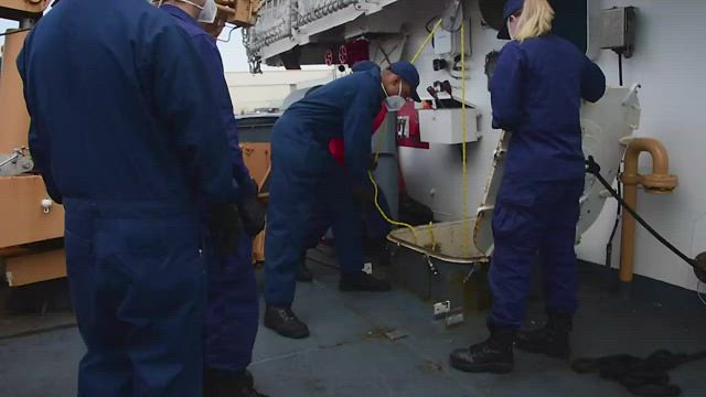 Coast Guard Cutter Thetis offloads $99 million in illegal narcotics