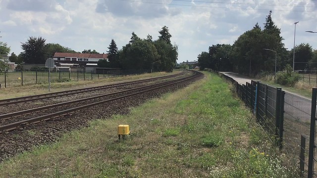 Diverted Blerick Shuttle Container Train RTB-Cargo with G2000BB Diesel Locomotive at Blerick the Netherlands, August 16-2022