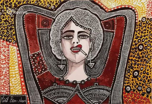 הנפשה של דמות מצוירת מירית בן נון אמנית ישראלית ציירת עכשווי מודרני