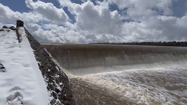 Upper Lake Mary dam overflow