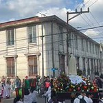 Visita y procesión en la antigua iglesia de El Calvario, en el centro de la ciudad de San Salvador, El Salvador. Mayo de 2023 12