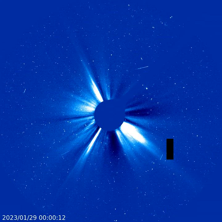 La cometa 96P/Machholz osservata dalla sonda SOHO