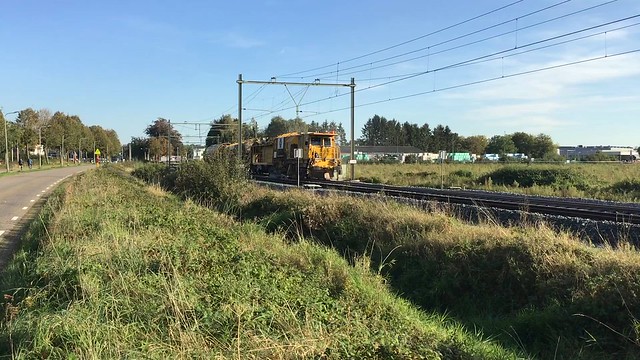 Works on the railroad line Venlo- Eindhoven the Netherlands at Horst-Sevenum 17.10.2023 ! Work Train in Action 👍👍👍👍👍🚂
