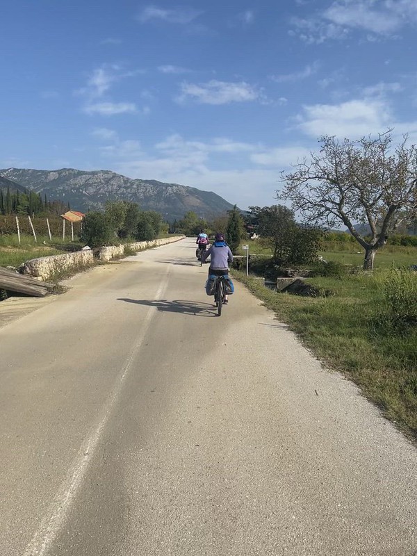 Our final afternoon on the bikes heading towards Dubrovnik