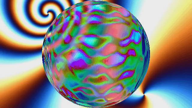 colorful flashing orb