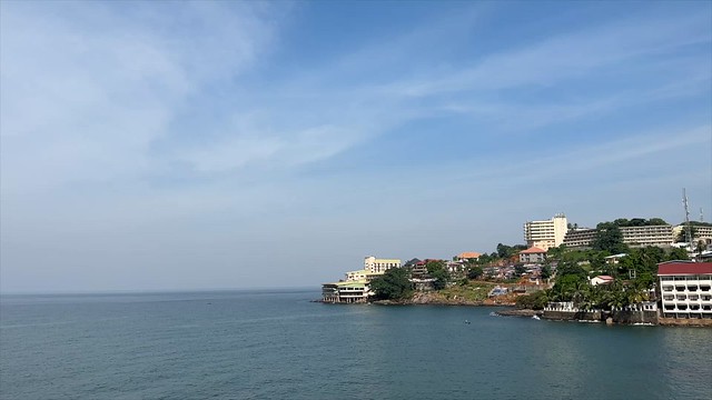 View of a bay in Freetown, Sierra Leone