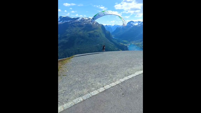 _Paragliding from Mount Hoven, Norway