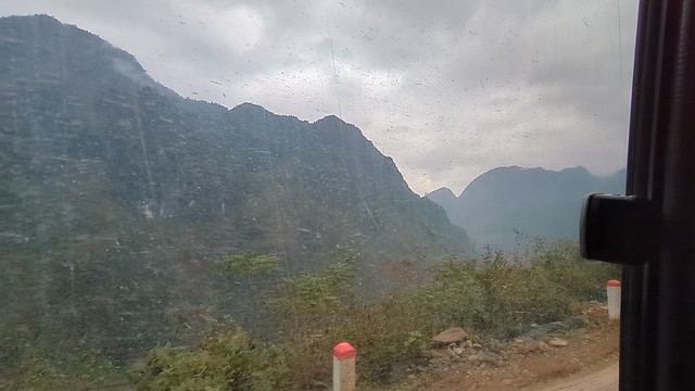 On the Bus from Ha Giang to Dong Van, Vietnam
