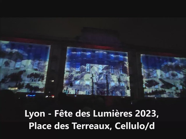 Lyon - Fête des Lumières 2023, Place des Terreaux, Cellulo/d (3)