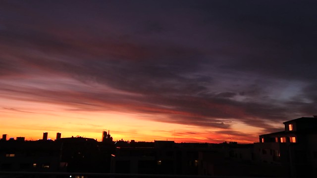 fiery sunset at HQ Caranfil (2)