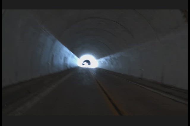 4584 GoPro video with great echos as I hiked through the tunnels on the closed Angeles Crest Highway