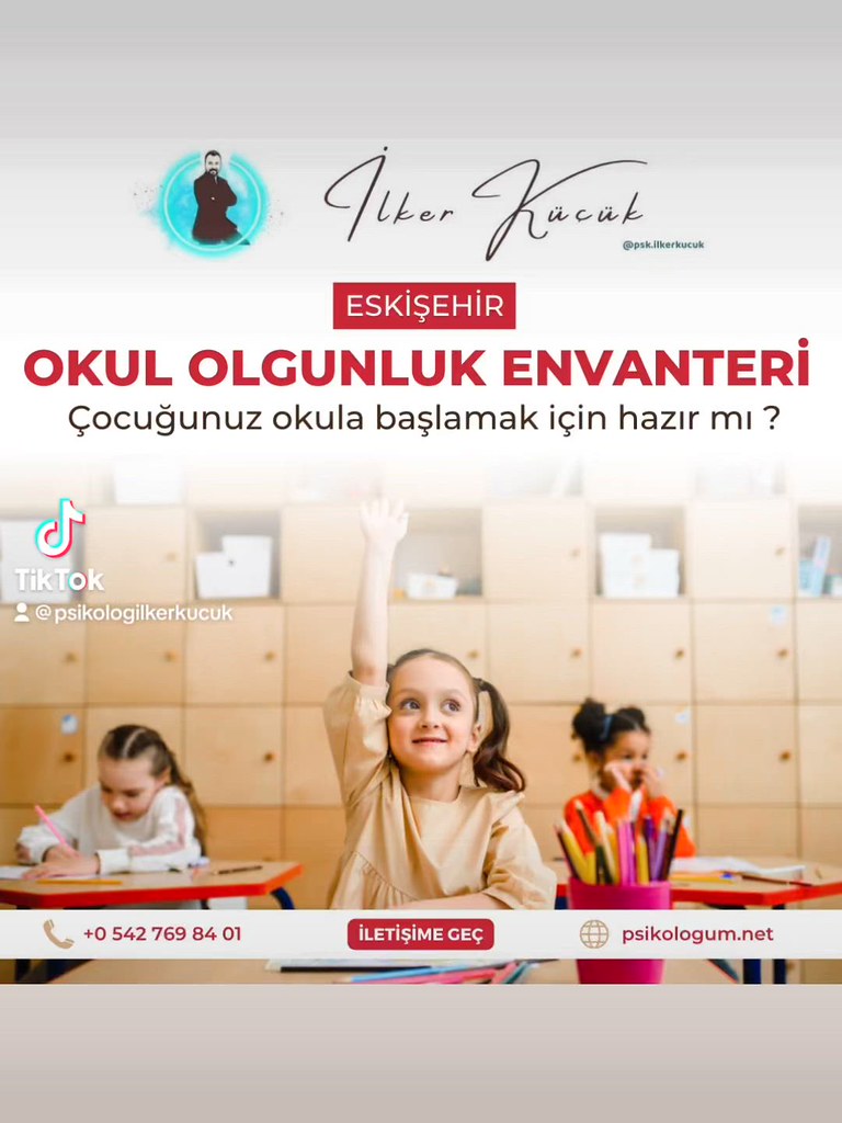 Okul Olgunluk Testi Eskişehir Psikolog